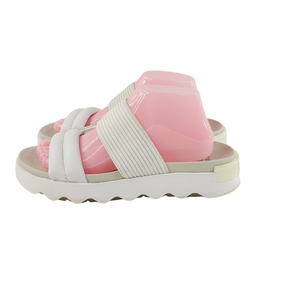 Sorel Shoes - Sorel Slip On Open Toe Slide Sandal/ Platform Sandal Women's Size 10 White Cream